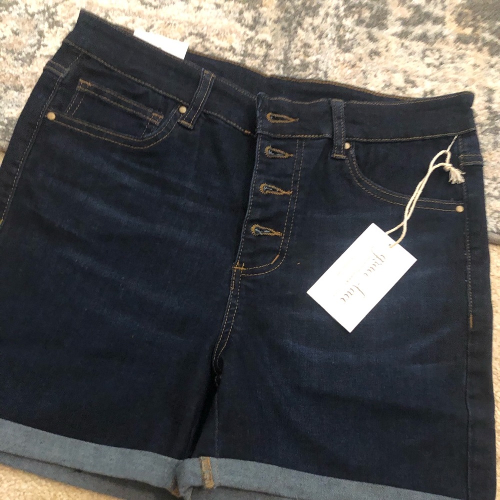 Grace & Lace button up denim shorts
